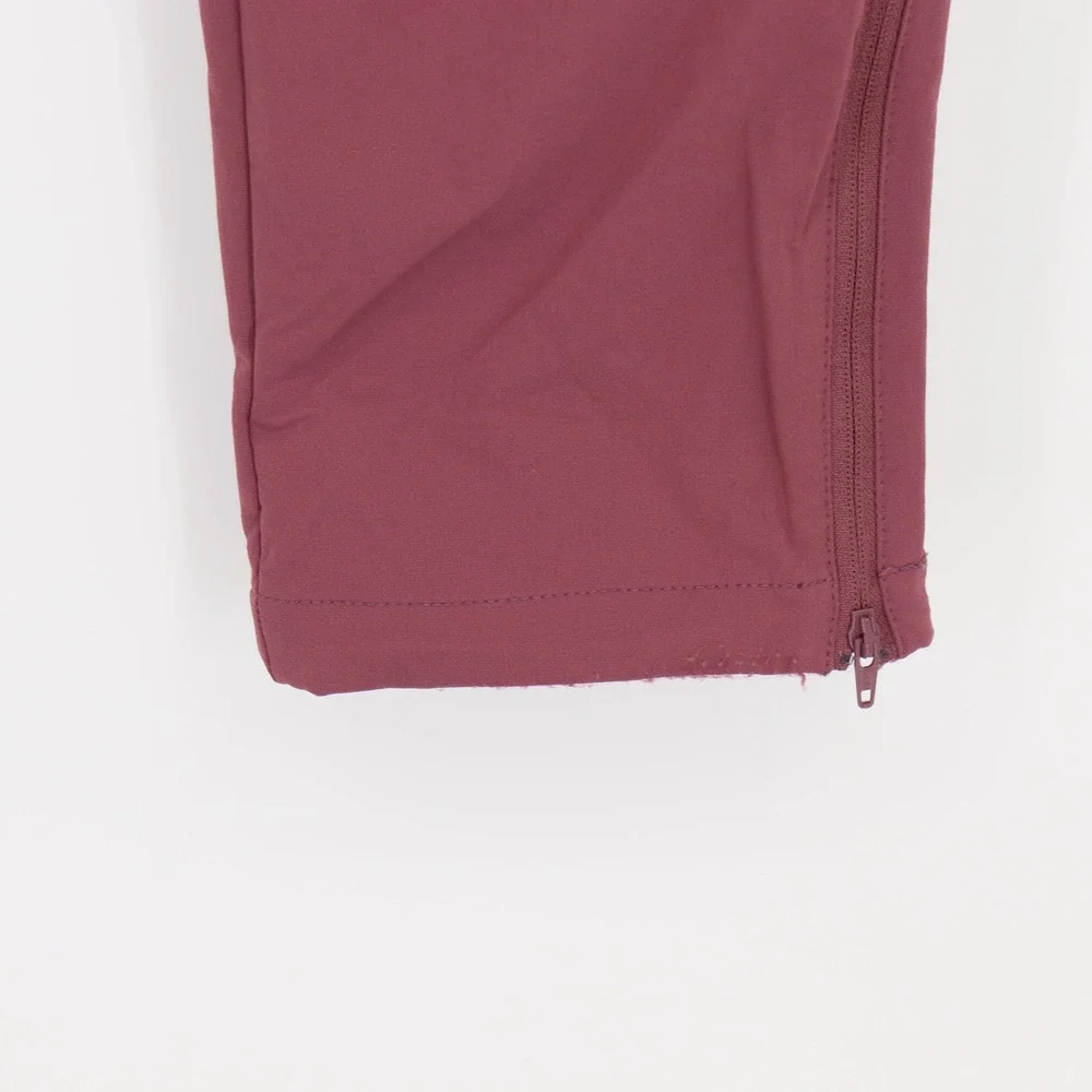 Zorali Women's Dusty Rose Convertible Hiking Pants Zip Off Shorts Size 6 Berry